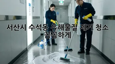 🏡 서산시 수석동 유해물질 제거 청소, 꼼꼼하게! 🧹